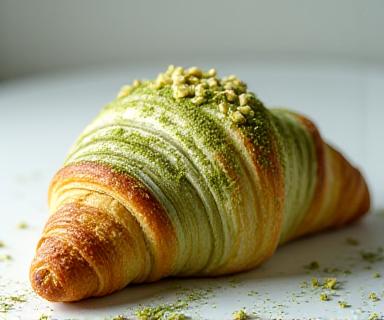 Matcha-amandel croissant limited edition